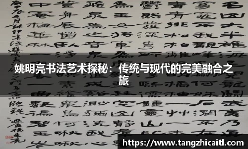 姚明亮书法艺术探秘：传统与现代的完美融合之旅